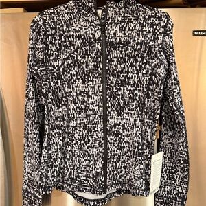 lululemon athletica black and white define hooded jacket
